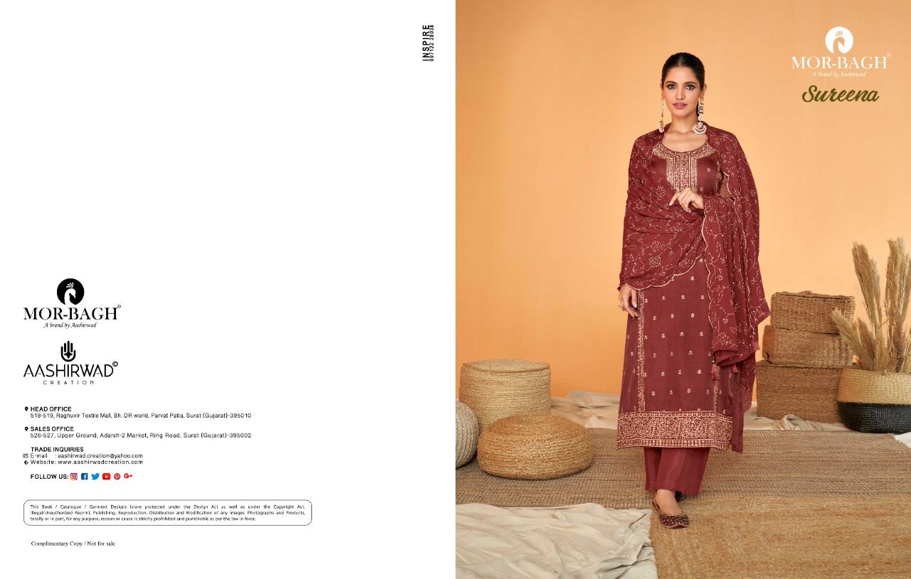 AASHIRWAD SUREENA Heavy Festive Wear Designer Salwar Suit Collection